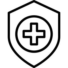 Fototapeta premium Health Line Icon