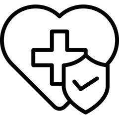 Obraz premium Health Line Icon