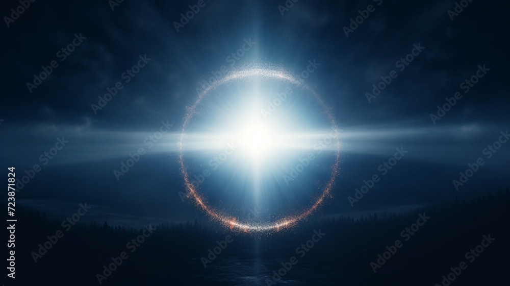 Poster radiant emanations: a mesmerizing symphony of light – exploring the enchanting dance of soft light, 