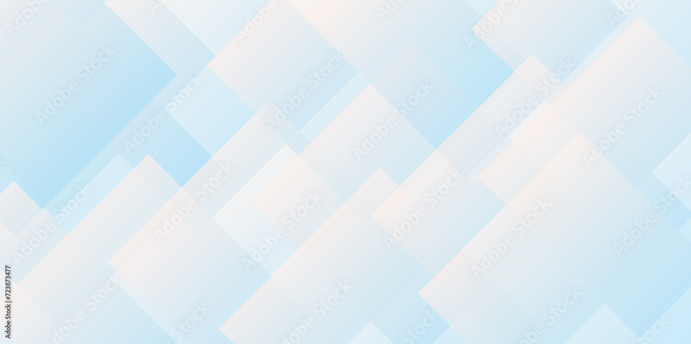 Wall mural abstract light blue background with diamond and triangle shape in modern pattern design .abstract se