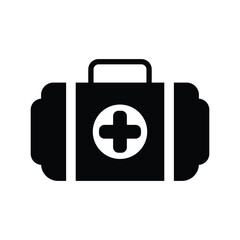 Medical briefcase icon