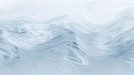 Fotobehang White water wave light surface overlay background. 3d clear ocean surface pattern with reflection effect backdrop. Marble desaturated texture. Sunny aqua ripple movement with shiny refraction © Ziyan Yang