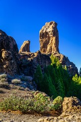 View of Roque Nublo, Gran Canaria, Spain