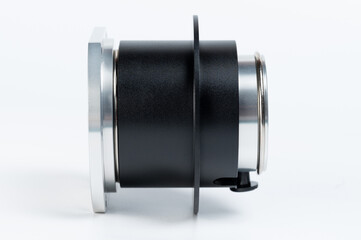 Black metal cylinder adapter