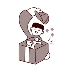 荷物を持つ配達員2