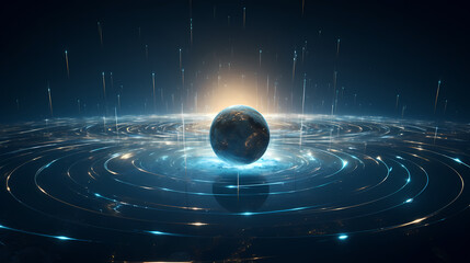 Space galaxy background, 3D illustration of nebulae in the universe