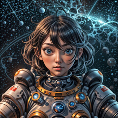 space girl, generative AI