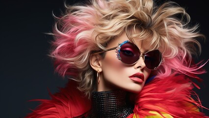 Stunning 80s Glam: Ladies in Fashion Photography Extravaganza