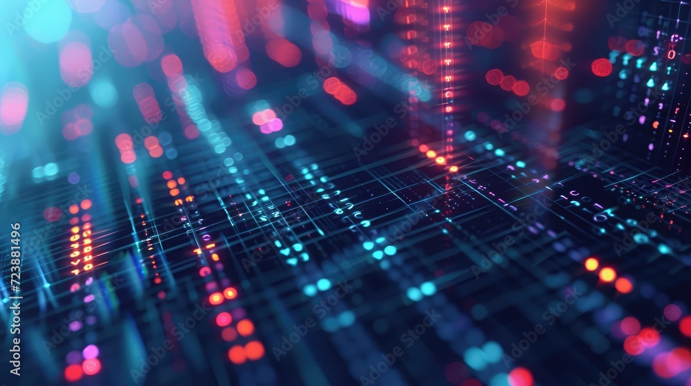 Aufkleber abstract backgrounds abstract matrix like background