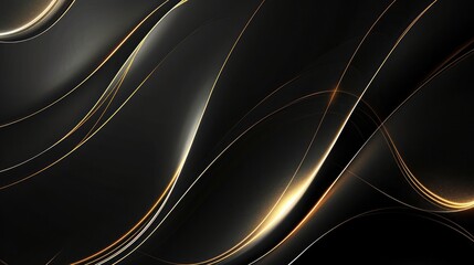 Obraz premium Modern Black Background Line Light Abstract