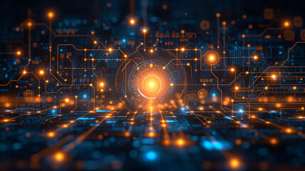 Obraz premium Cloud, Computing, Digital, Transformation, Data, Security, Technology, Evolution