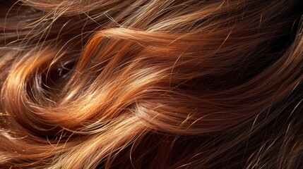 Closeup hair. Women's hairstyle. Hair texture
