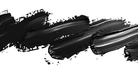 Strokes of oil paint brushes on transparent background PNG