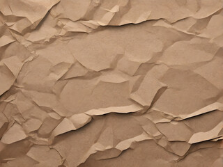 Brown tone recycled paper background image. Generative AI.