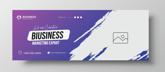 Corporate Business Facebook cover photo design vector templates