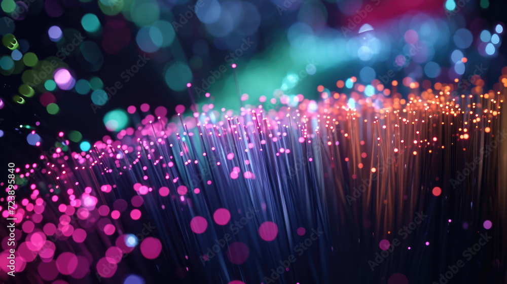 Poster close up view of vibrant and colorful bunch of lights. perfect for adding festive touch to any event