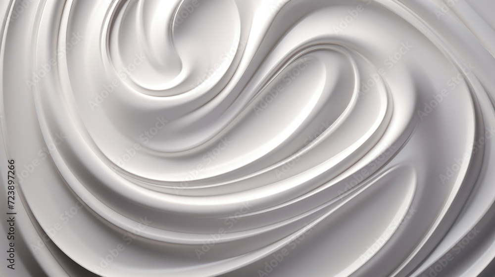 Poster close-up view of swirl of white fabric. this versatile image can be used for various creative projec