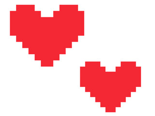 ハートのドット絵②