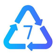 Polypropylene gradient icon