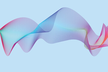 abstract colorful vector background line wave for design brochure website