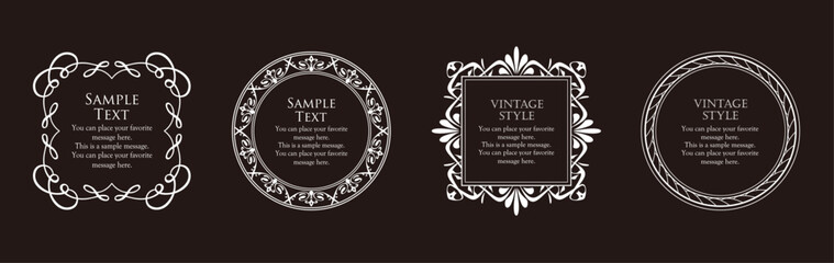 オシャレなアンティークフレーム