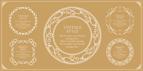 オシャレなアンティークフレーム