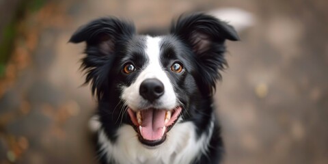Border Collie Stuns Crowds With Impressive Singing Skills. Сoncept Intelligent Canine Talents, Musical Pooch Phenomenon, Border Collie's Melodic Voice