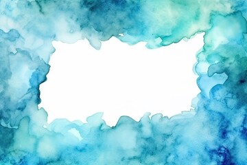 Abstract watercolor blue background.