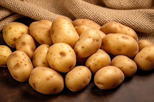 New potatoes background.