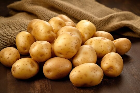New potatoes background.