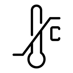 temperature line icon