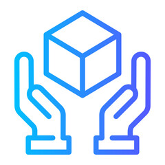 handle with care gradient icon