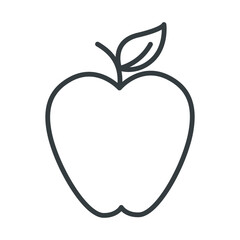 Apple icon vector on trendy design