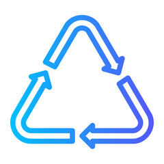 recycling gradient icon