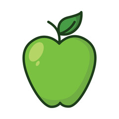 Apple icon vector on trendy design