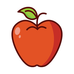 Apple icon vector on trendy design