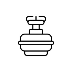 Kitchen stove outline icons, minimalist vector illustration ,simple transparent graphic element .Isolated on white background