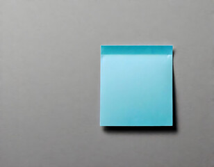 Image of a blue post-it note on a clean background. generative AI.