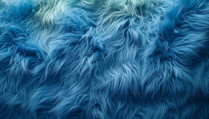 Obraz premium Abstract Blue and Green Plush Faux Fur Texture