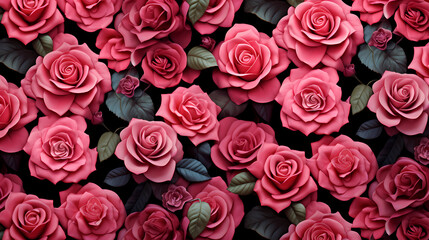 Seamless flower background, colorful flower background