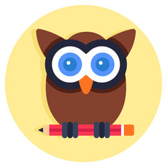 A unique design icon of owl