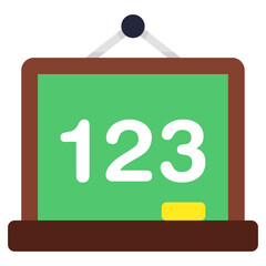 A creative design icon of math class