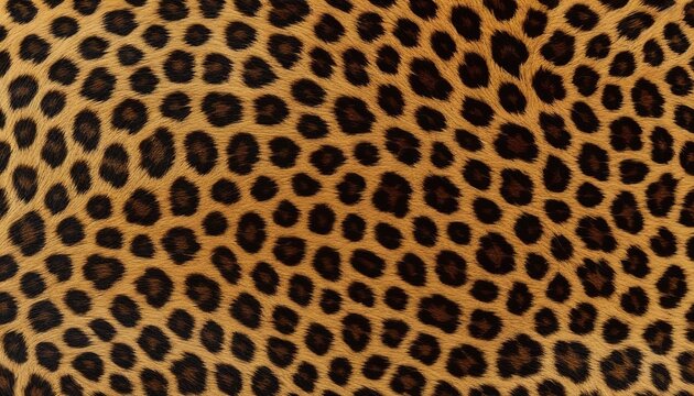 Colorful Spotted Animal Print: Brown Leopard Fur Pattern