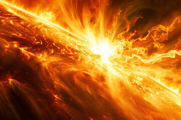 Solar flares are powerful bursts of energy that occur on the sun.