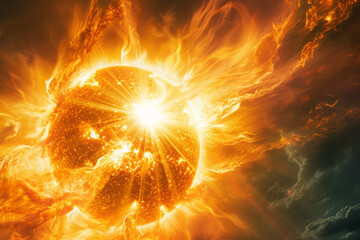 The sun is a star, and it is the source of light and heat for Earth.