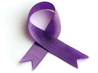 pink ribbon isolated on white
