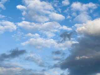 White clouds in the sky