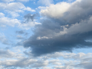 White clouds in the sky