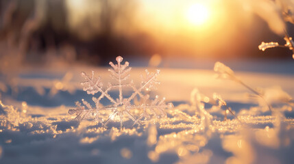 Snowflake background, snowflake border, winter holiday background, soft colors and dreamy atmosphere