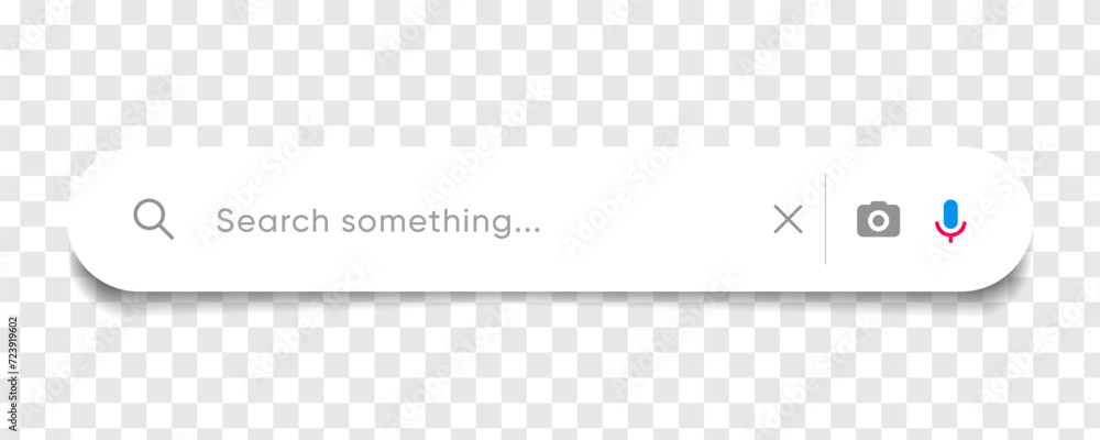Fototapete Search Bar with suggestions for UI UX design and web site. Search Address and navigation bar icon. Collection of search form templates for websites. Search engine web browser window template.